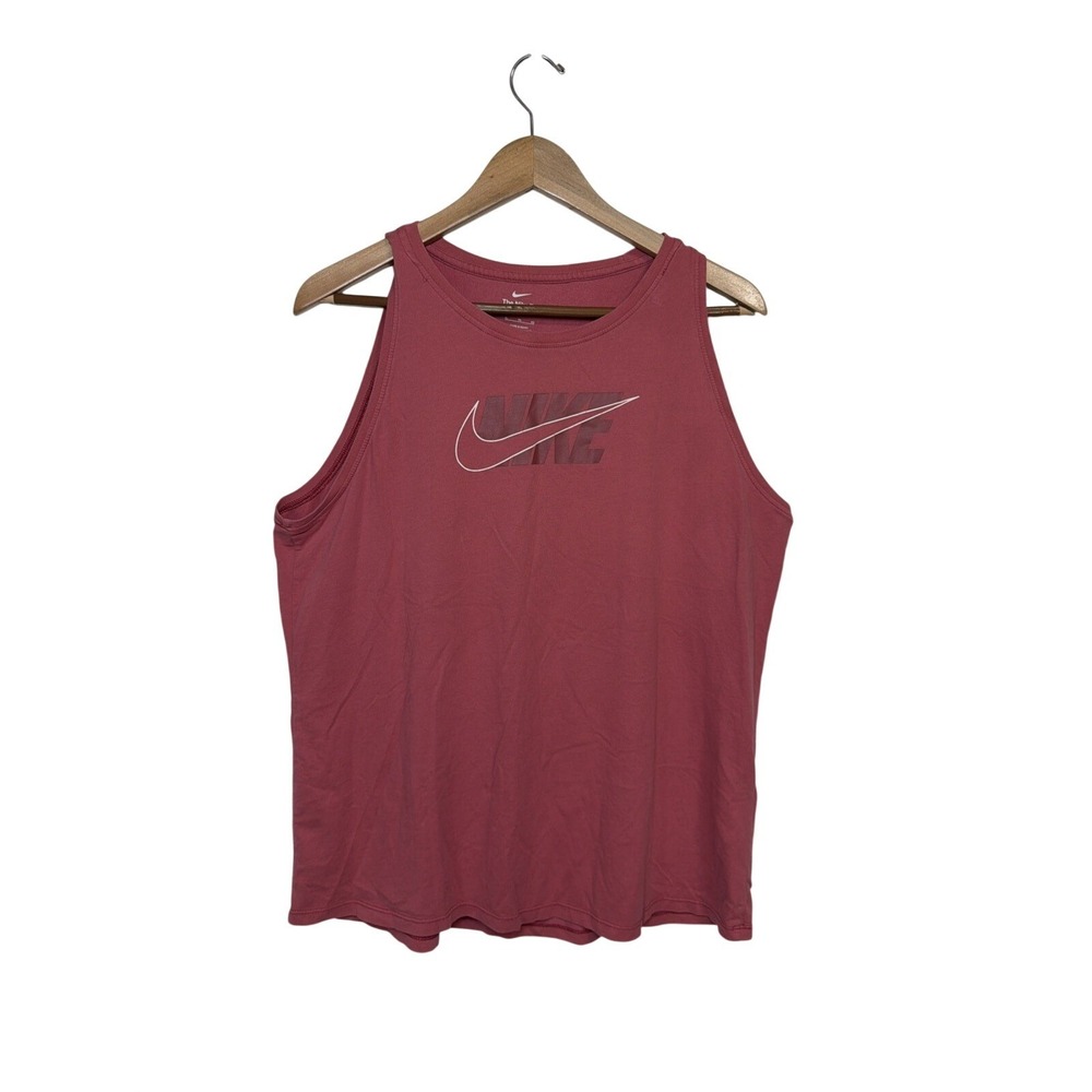 Nike Tank Top Women XL Pink Dri-FIT Graphic Muscle Tee DM2858-622